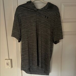 Under Armour Men's Charcoal Heather Polo